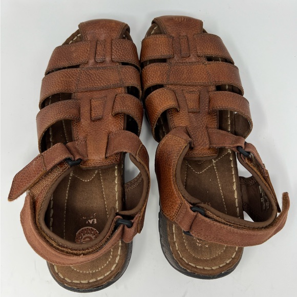 Earth Spirit Shoes Earth Spirit Mens Fisherman Brown Leather